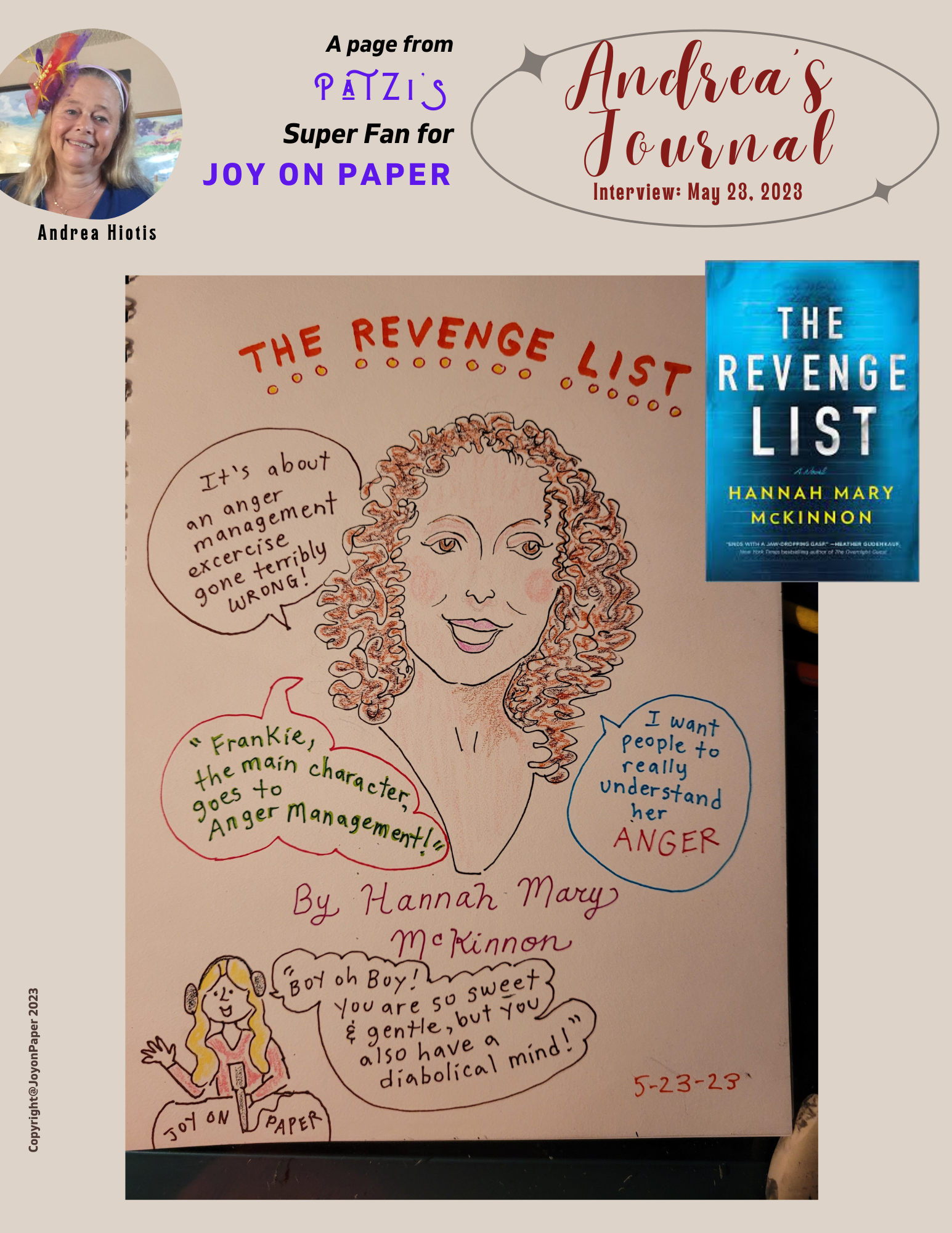 Joy on Paper SUPER FAN McKinnon Hannah Mary 05 23 2023